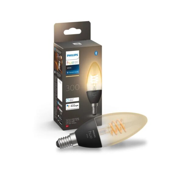 Philips Hue LED Kerzenlampe E14 White 4,5W smart dimmbar 2100K