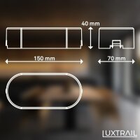 Schienensystem Briloner Einspeisung Schwarz Niedervolt 1-phasig 100 W