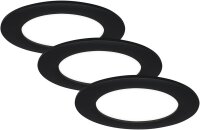 Einbauleuchten Briloner 6 Watt LED 3er Set Schwarz Spots...