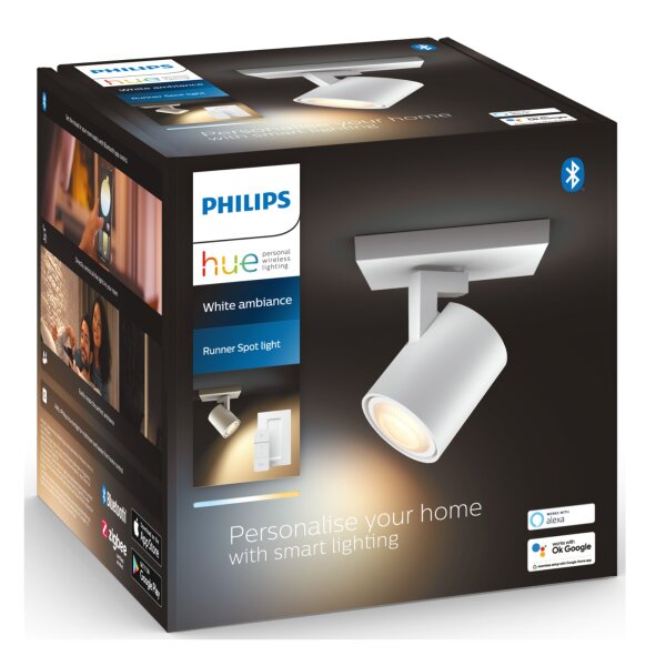 Strahler Philips HUE Runner Spot weiß 5 Watt GU10 smart Dimmschalter