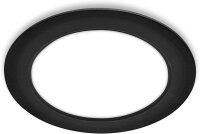 Einbauleuchte Briloner 12 Watt LED Panel Schwarz 1200 Lumen Einbaulampe Neutralweiß
