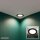 Einbauleuchte Briloner 12 Watt LED Panel Schwarz 1200 Lumen Einbaulampe Neutralweiß