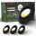 Briloner LED Einbaustrahler schwarz Set 3-fach – Ø 90 mm – 4,9 W – dimmbar – Farbtemperaturwechsel