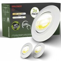 Briloner LED-Einbaustrahler Set 3-fach – 4,9 W pro...