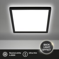 Deckenleuchte Briloner 16 Watt LED Schwarz Deckenlampe 24...