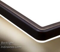 Deckenleuchte Briloner 16 Watt LED Schwarz Deckenlampe 24 x 24 cm Backlight