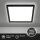 Deckenleuchte Briloner 16 Watt LED Schwarz Deckenlampe 24 x 24 cm Backlight