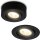 LED Einbaulampe & Aufbauleuchte, Schwarz, Bohrloch 7,6 cm, 5 Watt, 500lm, 3000K – Briloner