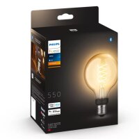 Leuchtmittel Philips Hue White Filament Globe G93 E27...
