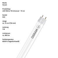 OSRAM LED Röhre T8 16 EM 720 mm 7W...
