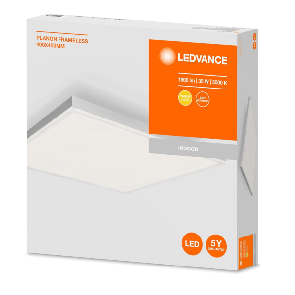 LEDVANCE PLANON Frameless Panel 40×40 cm – 35 W, einstellbare Weißtöne (CCT), Warmweiß bis Neutralweiß