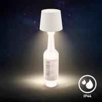 Briloner LED Akku-Tischleuchte Weiß Dimmbar IP44 Warmweiß Touch (7709-016)