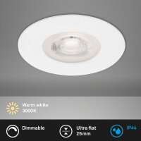 Einbauleuchte Briloner 4,9 Watt LED Weiß IP44...