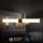 LED Spiegelleuchte Badleuchte, Schwarz / Holz, 7 Watt, 690K, IP44, 40 x 6,5 x 4,5 cm – Briloner