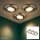 Einbauleuchten Briloner 3 x 4,9 Watt LED Nickelmatt Lichtfarbe wählbar Einbauspots 430 Lumen