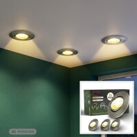 Briloner Einbaustrahler‑Set 3‑fach Ø 90 mm –...