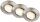Briloner Einbaustrahler‑Set 3‑fach Ø 90 mm – 3er Set LED Einbauleuchten, 4,9 W pro Spot, dimmbar, Nickel-Matt