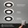 Einbauleuchte Briloner 3er Set 4,9 Watt  LED Schwarz IP44 Einbauspots 3-fach schaltbar