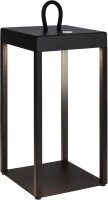 Akku-Leuchte Briloner 5 Watt LED Laterne Schwarz Touchdimmer