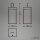 Akku-Leuchte Briloner 5 Watt LED Laterne Schwarz Touchdimmer