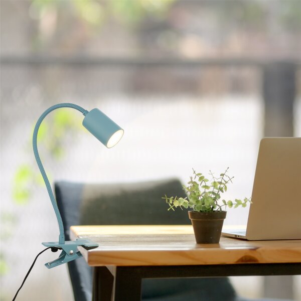 BRILONER FLEKS LED Schreibtischlampe | Klemmbar, Schwenkbar & Warmweiß