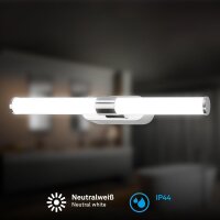 Spiegelleuchte Briloner 7 Watt LED Chrom Badleuchte 40 cm...