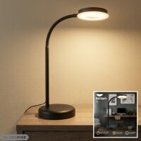Tischleuchte Tischlampe, Schwarz, 12 Watt, Touchdimmer,...