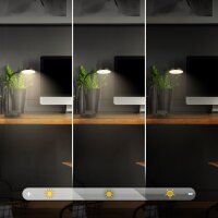 Tischleuchte Tischlampe, Schwarz, 12 Watt, Touchdimmer, Ø 13 cm – Briloner