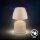 Akku-Leuchte Briloner Keramik 2,5 Watt LED Tischleuchte Beige Touchdimmer IP44 Tischlampe