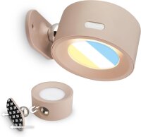 Akku-Leuchte Briloner Wandleuchte 1,6 Watt LED Beige dimmbar Wandlampe CCT