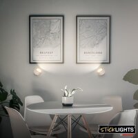 Akku-Leuchte Briloner Wandleuchte 1,6 Watt LED Beige dimmbar Wandlampe CCT