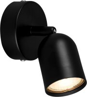 Strahler Briloner GU10 Spot Wandleuchte Schwarz Wandlampe