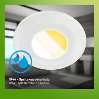 Briloner Klira LED Bad-Einbaustrahler 7589-036 –...
