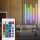 LED Stripe Briloner Starter-Set für Wandpaneele Fernbedienung, Verteiler-Box 260 cm RGB dimmbar