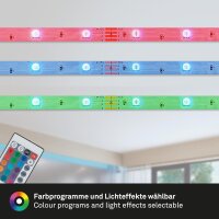 LED Band Briloner 22 Watt LED Stripe 30 Meter Fernbedienung RGB dimmbar