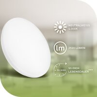 LED Deckenleuchte Ultraenergieeffizient, Weiß, 12...