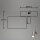 Wandstrahler Spot, Silber, 9 Watt (exkl.), 8 x 8 cm – Briloner