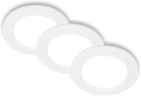 Einbauleuchte Briloner 3er Set 6 Watt LED Neutralweiß Einbauspot weiß 660 Lumen