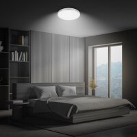 Badleuchte Briloner Deckenleuchte 22 Watt LED Sternenhimmel Deckenlampe 33 cm Badezimmerlampe