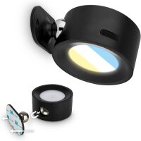 Akku-Leuchte Briloner Wandleuchte 1,6 Watt LED Schwarz...