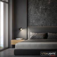 Akku-Leuchte Briloner Wandleuchte 1,6 Watt LED Schwarz Wandlampe CCT dimmbar Kleben statt Bohren