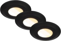 Einbauleuchten Briloner 3 x 4,9 Watt LED Schwarz CST...