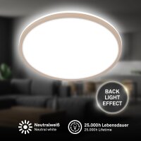 Deckenleuchte Briloner 15 Watt LED Backlight Beige...