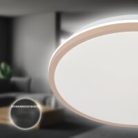 LED Deckenleuchte Backlight, Beige, 15 Watt, Backlight-Effekt, Ø 28 cm – Briloner