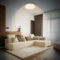 Deckenleuchte Briloner 22 Watt LED Fernbedienung Deckenlampe Beige dimmbar CCT 35 cm