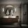 Badleuchte Briloner 10 Watt LED Wandlampe Chrom 35 cm Backlight