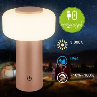 Akku-Leuchte Briloner 1,8 Watt LED Tischleuchte Coffee...