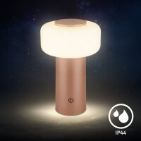 Akku-Leuchte Briloner 1,8 Watt LED Tischleuchte Coffee Touchdimmer IP44 Tischlampe