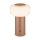Akku-Tischleuchte Akku-Leuchte, Coffee, 1,8 Watt, Touchdimmer, IP44, Ø 13 cm – Briloner
