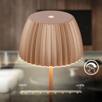 Stehleuchte Briloner 8 Watt LED Stehlampe Coffee Touch-Dimmer 124 cm